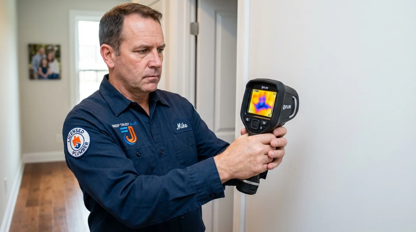 Thermal imaging leak detection by Johns Plumbing LLC in Dunsmuir